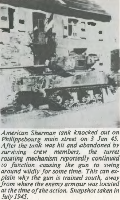 Sherman détruit à Philippsbourg