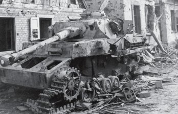 Tank PzIV détruit à HATTEN