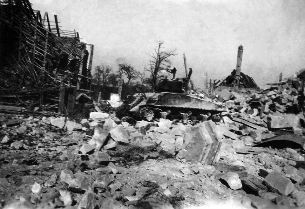 Sherman détruit à HATTEN