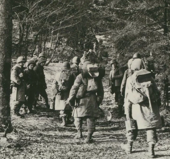 Soldats US dans les montagnes à Reipertswiller